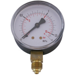 MANOMETER 1/4" 16 BAR 63MM NER
